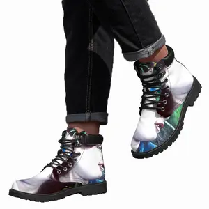 Men Flower Child Mid Top Boots