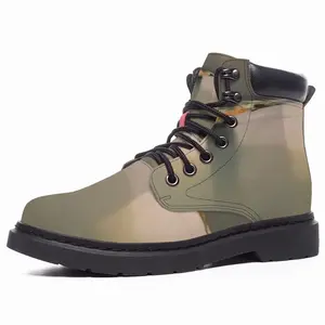 Men Lagoon With 2Boats In Grey And Green Mid Top Boots