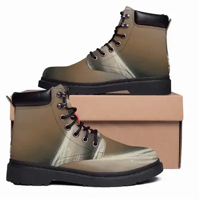 Men Sailboats Under The Thunder Mid Top Boots