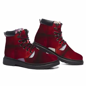 Men Chanel Lips Mid Top Boots