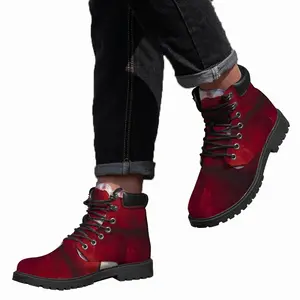 Men Chanel Lips Mid Top Boots