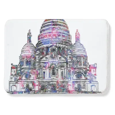 The Sacred Heart Of Paris On The Hill Of Montmartre Flannel Mats Carpet (1.48mx2.03m)