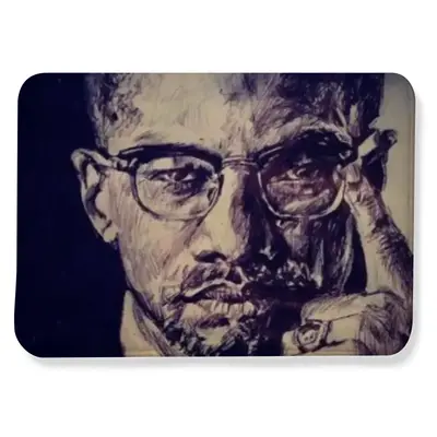 Malcolm X Portrait Flannel Mats Carpet (1.48mx2.03m)