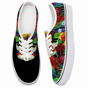 Men Irises And Peonies The Painter Garden Low Top Shoes (Foam)