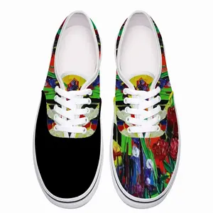 Men Irises And Peonies The Painter Garden Low Top Shoes (Foam)