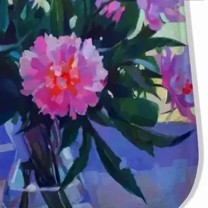 Peonies Flannel Mats Carpet (1.48mx2.03m)