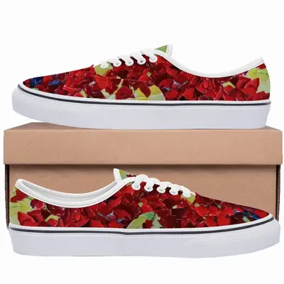 Men French Poppies Low Top Shoes (Foam)