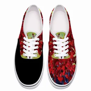 Men French Poppies Low Top Shoes (Foam)