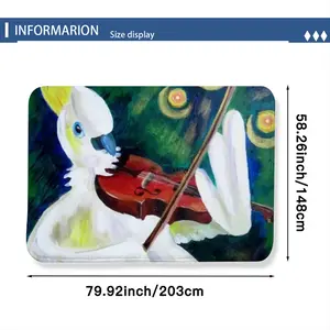 Cockatoo Plays Violin Flannel Mats Carpet (1.48mx2.03m)