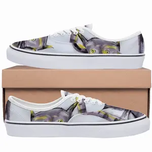 Men Cat Or Cat At Night Low Top Shoes (Foam)