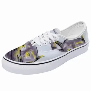 Men Cat Or Cat At Night Low Top Shoes (Foam)