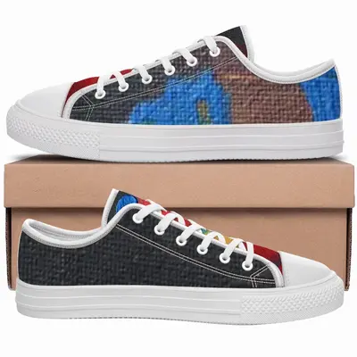 Men Derrida Bird Retro Canvas Shoes