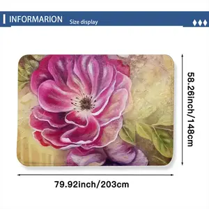 Smell Of Rose Flannel Mats Carpet (1.48mx2.03m)