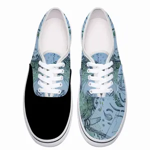 Men Cock And Lilies Of The Valley Low Top Shoes (Foam)