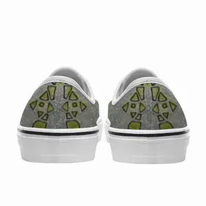 Men Angel Of Flowers - Stained Glass Low Top Shoes (Foam)