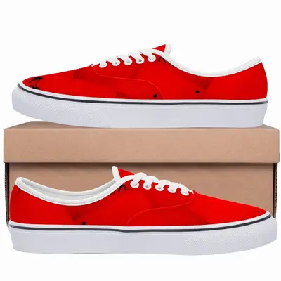 Men Deep Red (Decomposition) Low Top Shoes (Foam)