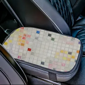 Grid 3 (Pastel) Car Center Armrest Cover