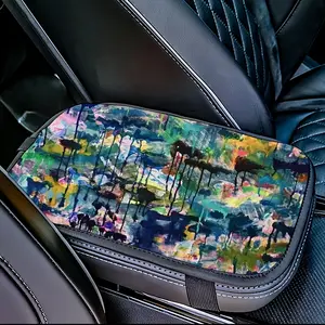 The Night Of The Iguana Car Center Armrest Cover