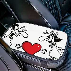 Love Referee Car Center Armrest Cover