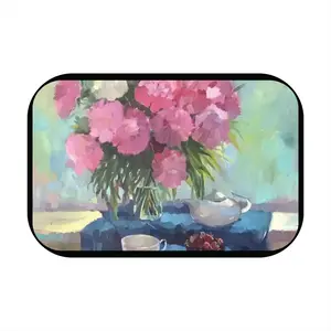 Still Life With Peonies Car Center Armrest Cover