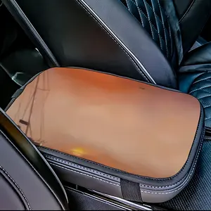 Sea In Red Fog Car Center Armrest Cover