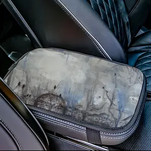 Blackbirds In Winter Car Center Armrest Cover