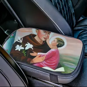 Saint Anthony Car Center Armrest Cover