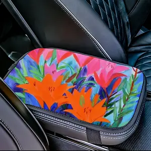 The Light Of My Lilies Car Center Armrest Cover