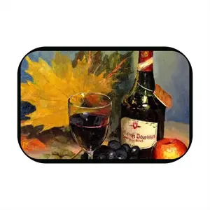 Bright Still Life With Wine Car Center Armrest Cover