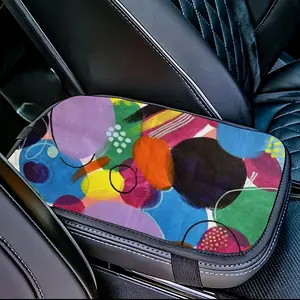 Circle Car Center Armrest Cover