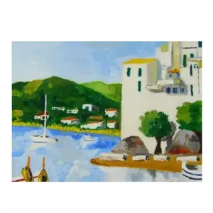 Cadaques (Spain) Kitchen Drying Pad (Rectangular)