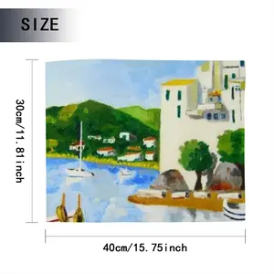 Cadaques (Spain) Kitchen Drying Pad (Rectangular)