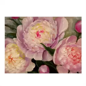 Peonies Kitchen Drying Pad (Rectangular)