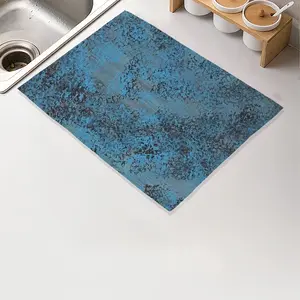 Design In Blue Kitchen Drying Pad (Rectangular)