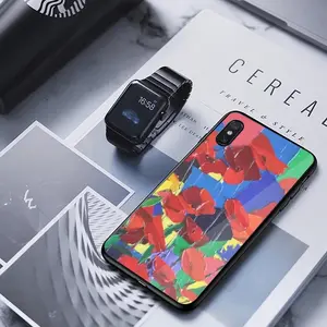 Poppies iPhone X Phone Case (Tempered Film)