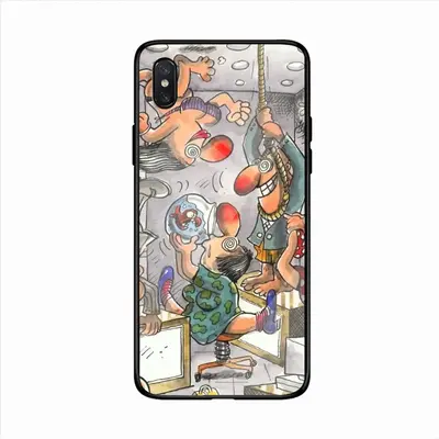 Office Mayhem iPhone X Phone Case (Tempered Film)