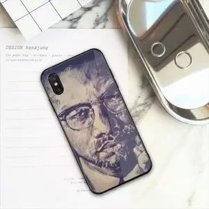 Malcolm X Portrait iPhone X Phone Case (Tempered Film)