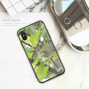 Baby Bird In A Nest iPhone X Phone Case (Tempered Film)