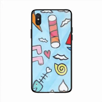 Seaside iPhone X Phone Case (Tempered Film)