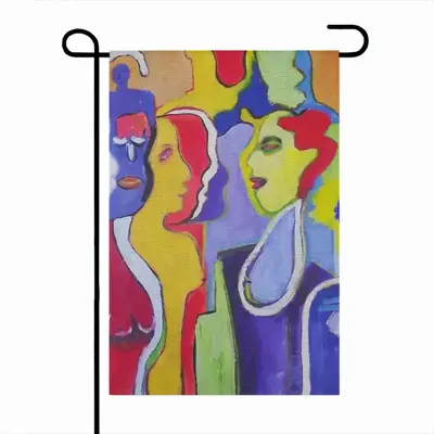 Woman Talk Linen Garden Flag (Multi-Size)