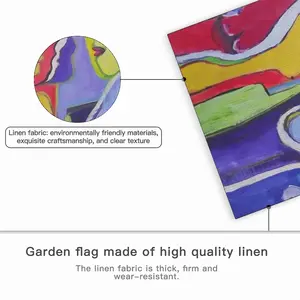 Woman Talk Linen Garden Flag (Multi-Size)