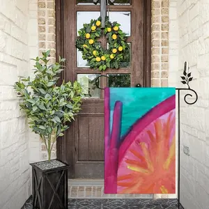 Colorful Straws Linen Garden Flag (Multi-Size)