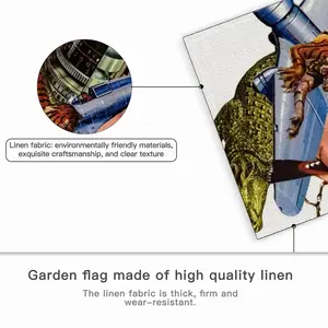 Adventures In Zoology Linen Garden Flag (Multi-Size)