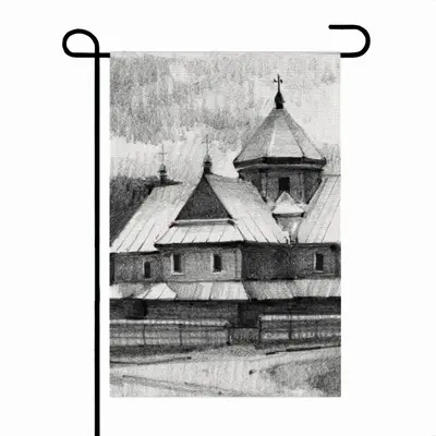 Church In The Carpathians Linen Garden Flag (Multi-Size)