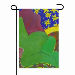 Green Woman Linen Garden Flag (Multi-Size)