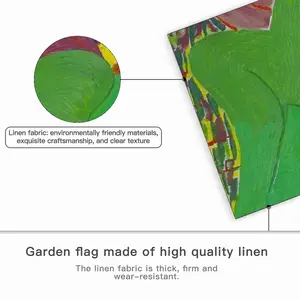 Green Woman Linen Garden Flag (Multi-Size)