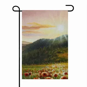 Field Of Poppies Linen Garden Flag (Multi-Size)