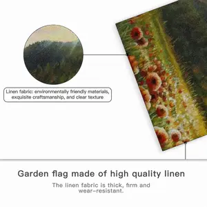 Field Of Poppies Linen Garden Flag (Multi-Size)