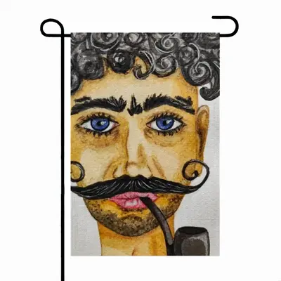 Ataman - Watercolor Man Cossack People Mustache Linen Garden Flag (Multi-Size)