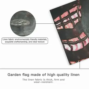 Black Web Linen Garden Flag (Multi-Size)